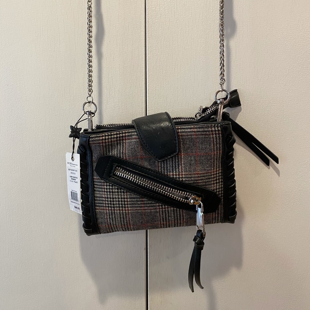 BCBGeneration NWT Crossbody Plaid Purse